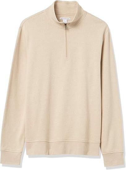 Immagine di Beige Quarter-Zip Sweatshirt 2